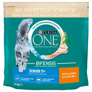 Purina ONE Senior 11+ - 2 x 1,4 kg - Sucha karma dla kotów - miniaturka - grafika 1