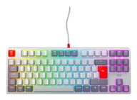 Klawiatury - CHERRY K4V2 TKL klawiatura Gaming USB QWERTY Skandynawia Szary, Jasny Szary, Czerwony - miniaturka - grafika 1