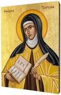 Ikony i obrazy sakralne - Ikona świętej Teresy z Ávili - miniaturka - grafika 1