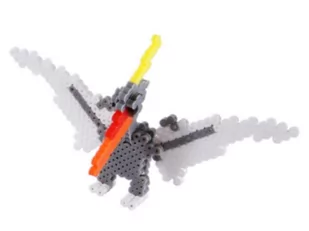 Koraliki Do Prasowania Wersja 3D, Pterodaktyl, Dinozaur, Saszetka, Prasowanka - Prace ręczne dla dzieci - miniaturka - grafika 1