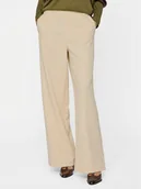 Spodnie damskie - Vila Spodnie materiałowe Varone 14087407 Beżowy Wide Leg - miniaturka - grafika 1