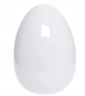 Jajko Ceramiczne Białe Wielkanocne Ozdobne 6 cm - Wielkanoc - miniaturka - grafika 1