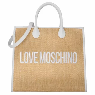 Torebki damskie - Love Moschino Madame Shopper Bag 40 cm bianco - grafika 1
