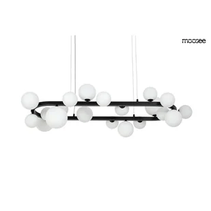 MOOSEE lampa wisząca ALURE OVAL 120 czarna/mleczna MSE1501100606/MILK - Lampy sufitowe - miniaturka - grafika 1