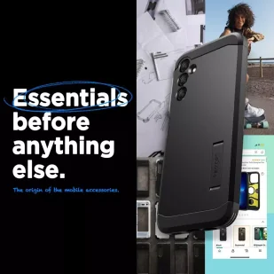 Etui Spigen Tough Armor do Samsung Galaxy A14 5G Black - Etui i futerały do telefonów - miniaturka - grafika 6