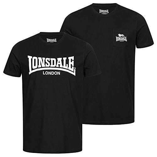 Lonsdale Męski T-shirt Sussex dwupak