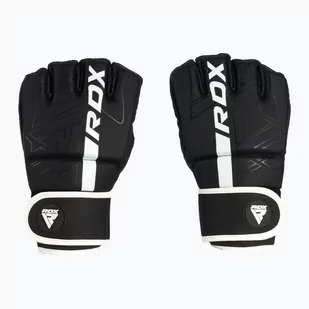 Rękawice grapplingowe RDX F6 czarno-białe GGR-F6MW  m - Rękawice bokserskie - miniaturka - grafika 1