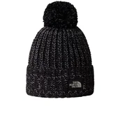Czapki i chusty sportowe damskie - Czapka The North Face Cozy Chunky Cabin 0A887WVOR1 - czarna - miniaturka - grafika 1