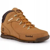 Buty trekkingowe męskie - Buty męskie Timberland Euro Rock MID Hiker Wheat Nubuck Skóra - miniaturka - grafika 1