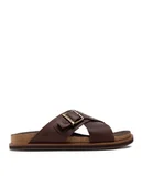 Klapki i japonki męskie - Timberland Klapki Amalfi Vibes Slide TB0A41A1V131 Brązowy - miniaturka - grafika 1