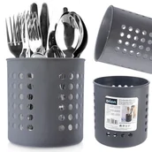 Suszarki do naczyń - Ociekacz stojak na przybory kuchenne szary matowy ORION 154312 - miniaturka - grafika 1