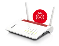 Routery - Router Wi-Fi FRITZ!Box 6850 5G MESH + Wzmacniacz Wi-Fi FRITZ!Repeater 1200 AX Wi-Fi 6 MESH - miniaturka - grafika 1