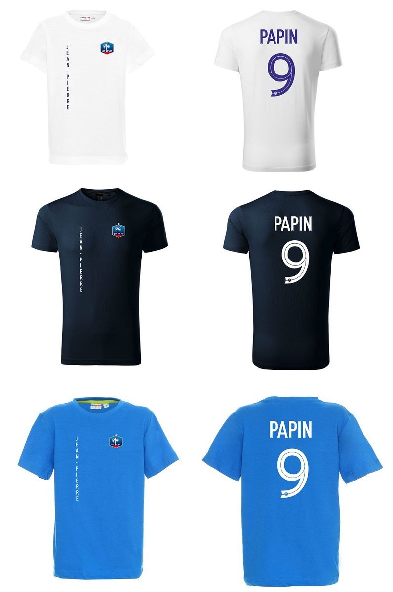 Koszulka Francja JEAN-PIERRE PAPIN 9 jr