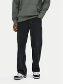 Spodnie męskie - Only & Sons Jeansy Fade 22026778 Czarny Loose Fit - miniaturka - grafika 1