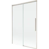 Parawany nawannowe - Mexen Rox parawan nawannowy 2-skrzydłowy rozsuwany 120 x 150 cm, transparent, nikiel szczotkowany - 8C9-120-001-97-00 - miniaturka - grafika 1