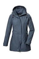 Kurtki damskie - G.I.G.A. DX Damska kurtka softshellowa Parka/Softshell z odpinanym kapturem GW 22 WMN SFTSHLL PRK, stalowoniebieska, 48, 42210-000 - miniaturka - grafika 1