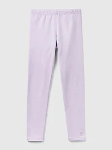Benetton Legginsy w kolorze lawendowym - Legginsy - miniaturka - grafika 1