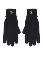 Rękawiczki - Calvin Klein Rękawiczki Damskie LV14F8021G Czarny - miniaturka - grafika 1