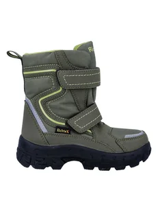 Richter Shoes Kozaki zimowe "Davos" w kolorze khaki - Kozaki damskie - miniaturka - grafika 1