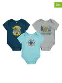 Body dla niemowląt - Converse Body (3 szt.) w kolorze błękitnym, granatowym i szarym - miniaturka - grafika 1