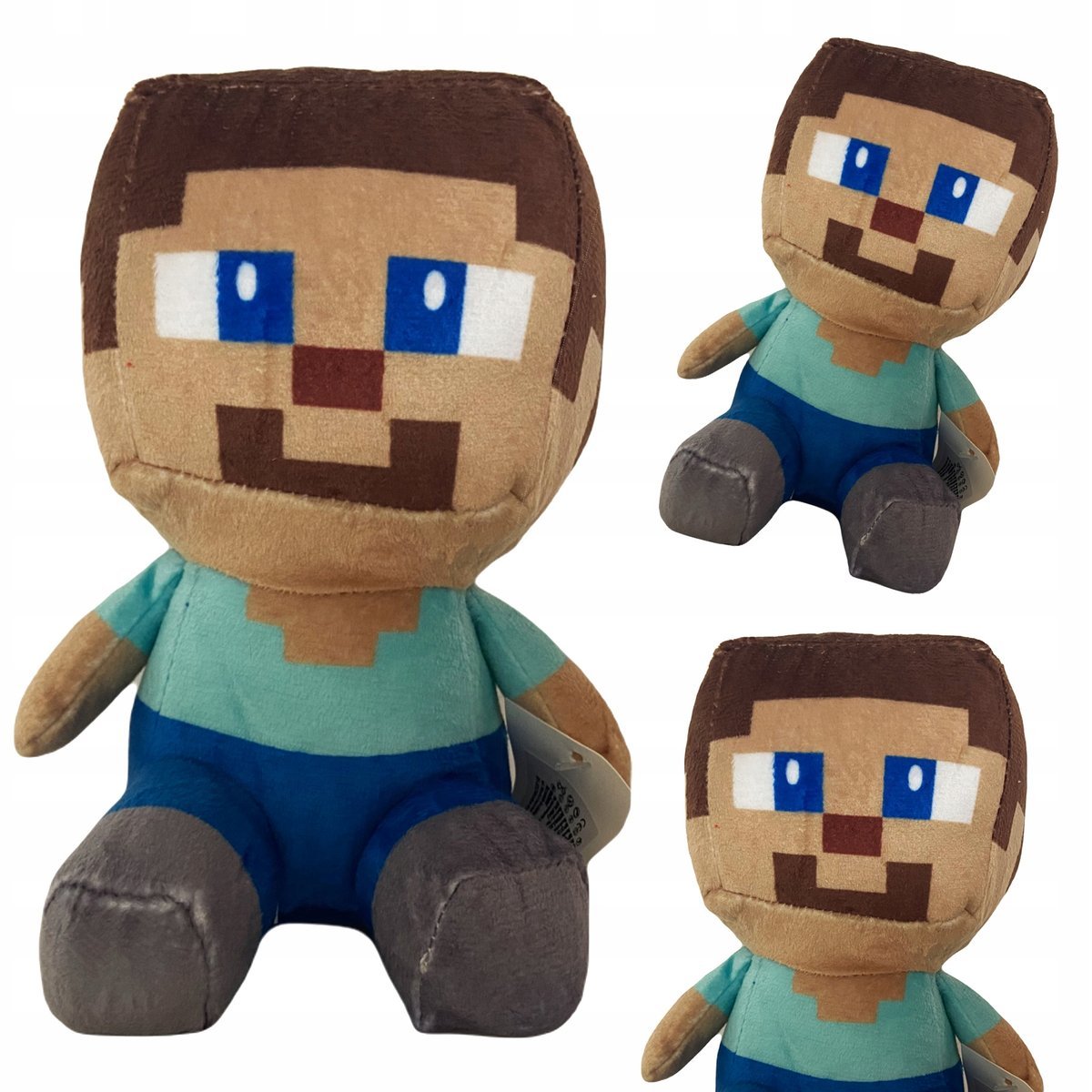 MINECRAFT JEŻDŻĄCY STEVE PLUSZOWA MASKOTKA 18CM POSTAĆ Z GRY PRZYTULANKA