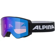 Sport OUTLET - Alpina ALPINA Narkoja HM okulary snowboardowe gogle narciarskie Black HM Blue A7265833 - miniaturka - grafika 1