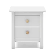 Szafy i szafki dla dzieci - Biała dziecięca szafka nocna z drewna sosnowego Max – Marckeric - miniaturka - grafika 1