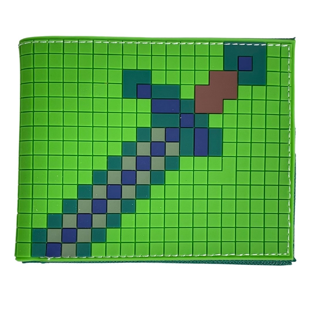 Portfel Rozkładany Minecraft Sword Miecz Gumowy Zielony