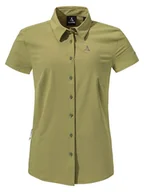 Koszulki sportowe damskie - Schöffel Koszula trekkingowa "Dooser" w kolorze oliwkowym - miniaturka - grafika 1