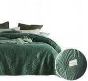 Narzuty - Narzuta na łóżko pikowana 220x240 Feel zielona - miniaturka - grafika 1