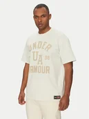 Koszulki męskie - Under Armour T-Shirt Heavyweight Varsity 1390179 Beżowy Oversize - miniaturka - grafika 1