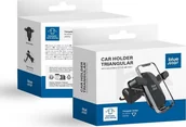 Uchwyty samochodowe do telefonów - OEM UCHWYT SAMOCHODOWY NA TELEFON TRIANGULAR do kratki wlotu czarny - miniaturka - grafika 1