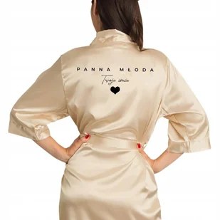 SZLAFROK SATYNOWY Na Wieczór Panieński Dla PANNA MŁODA Personalizowany - Piżamy damskie SZLAFROK SATYNOWY Na Wieczór Panieński Dla PANNA MŁODA Personalizowany - Piżamy damskie - miniaturka - grafika 1