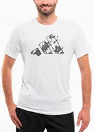 Koszulki męskie - adidas koszulka męska t-shirt bluzka sportowa wygodna Essentials roz. M - miniaturka - grafika 1