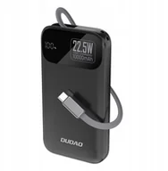 Powerbanki - Powerbank Dudao K31 10000 mAh 22,5W PD z wbudowanym kablem czarny - miniaturka - grafika 1