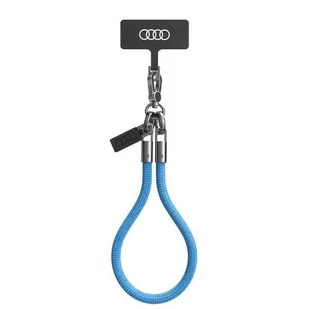 Audi uniwersalna smycz do telefonu 28cm 8mm niebieski/blue AU-HSL8-R8/D1-BE - Etui i futerały do telefonów - miniaturka - grafika 1