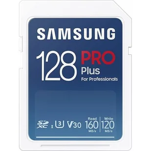 Samsung PRO Plus 2021 SDXC 128GB UHS-I/U3 V30 MB-SD128K/EU MB-SD128K/EU - Karty pamięci - miniaturka - grafika 1