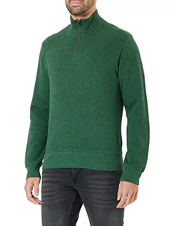 Swetry męskie - GANT sweter męski, Forest Green Mel, S - grafika 1