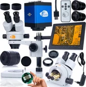 Mikroskopy i lupy - Mikroskop Rosfix ZESTAW MIKROSKOP OPTYCZNY MERCURY 270X KAMERA HDMI VGA UCHWYT WYŚWIETLACZ - miniaturka - grafika 1