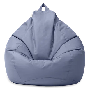Pufa Bean Bag do siedzenia PEAR Steel Grey - FOCUS GARDEN - Fotele i krzesła ogrodowe - miniaturka - grafika 1