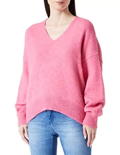 Swetry damskie - BOSS Damski sweter C_fondianan Knitted_Sweater, Medium Pink668, XL - grafika 1