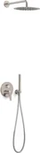 Baterie wannowe i prysznicowe - Zestaw TRES Fuji podtynkowy Stal 28128004AC - miniaturka - grafika 1