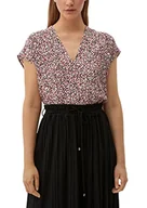 Bluzki damskie - s.Oliver BLACK LABEL Bluzka damska, z krótkim rękawem, fioletowa/różowa, 36 (DE), liliowy/różowy, 36 - miniaturka - grafika 1