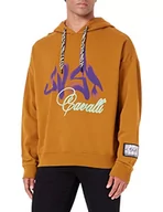 Bluzy męskie - Just Cavalli Bluza męska, 163 tytoń, XXL - miniaturka - grafika 1