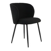 Krzesła - Czarne krzesło Elyna – Light & Living - miniaturka - grafika 1