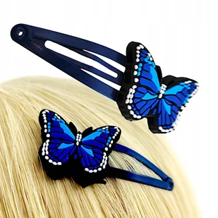 Spinki do włosów Motylki Kolorowe dla dzieci Klik klak Pyki - Ozdoby do włosów - miniaturka - grafika 1