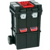 Skrzynki i torby narzędziowe - PATROL skrzynka narzędziowa na kółkach Wheelbox HD Compact czarna - miniaturka - grafika 1