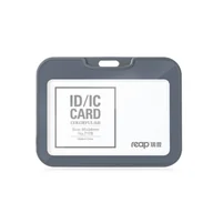 Identyfikatory - Identyfikator holder ze smyczą Reap wysoka jakość SZARY poziomy - miniaturka - grafika 1