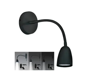 Brilagi - LED Lampka ścienna ściemnialna LED/4W/230V czarny - Lampy ścienne - miniaturka - grafika 1