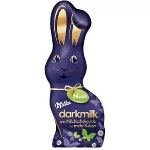 Milka Darkmilk Nuss Zając wielkanocny z orzechami 100g - Batoniki - miniaturka - grafika 1
